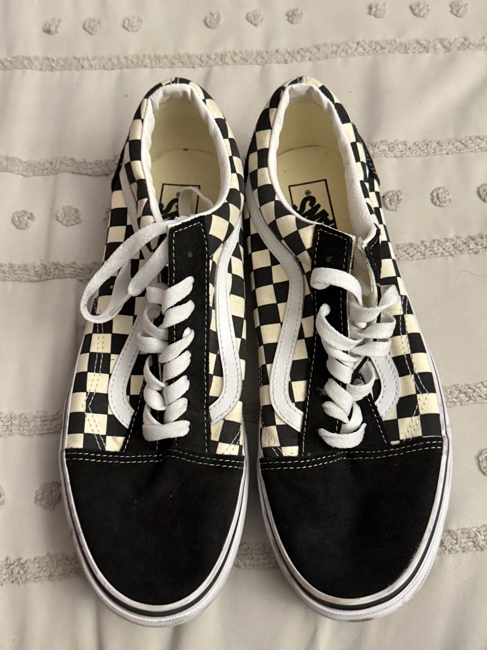 Vans Adult Black and White Checkerboard Old Skool Sneakers